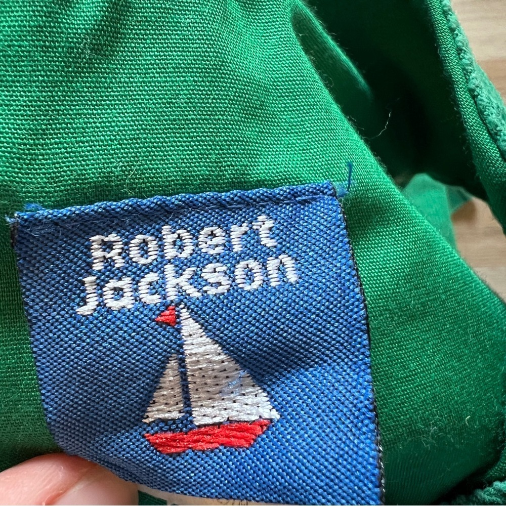 Robert Jackson Kids Green Corduroy Christmas Overalls 3T EUC holiday vintage - Picture 4 of 5